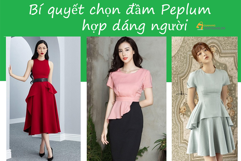 Bí quyết chọn đầm Peplum theo dáng người đẹp miễn chê
